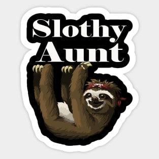 Slothy Aunt Funny Pet Animal Pet Sticker